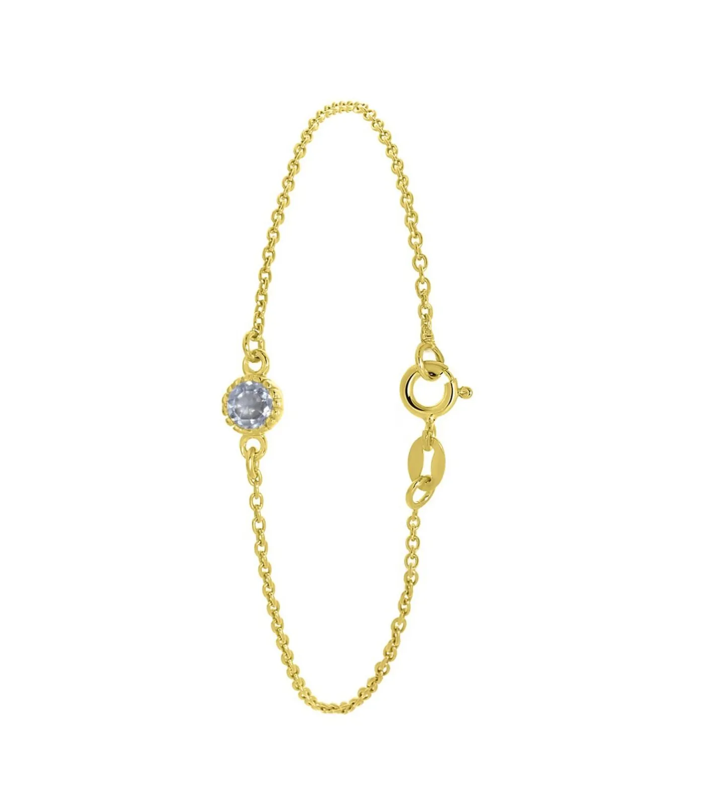 DAMES Lucardi Armband Zilver 19 cm - Goudkleurig