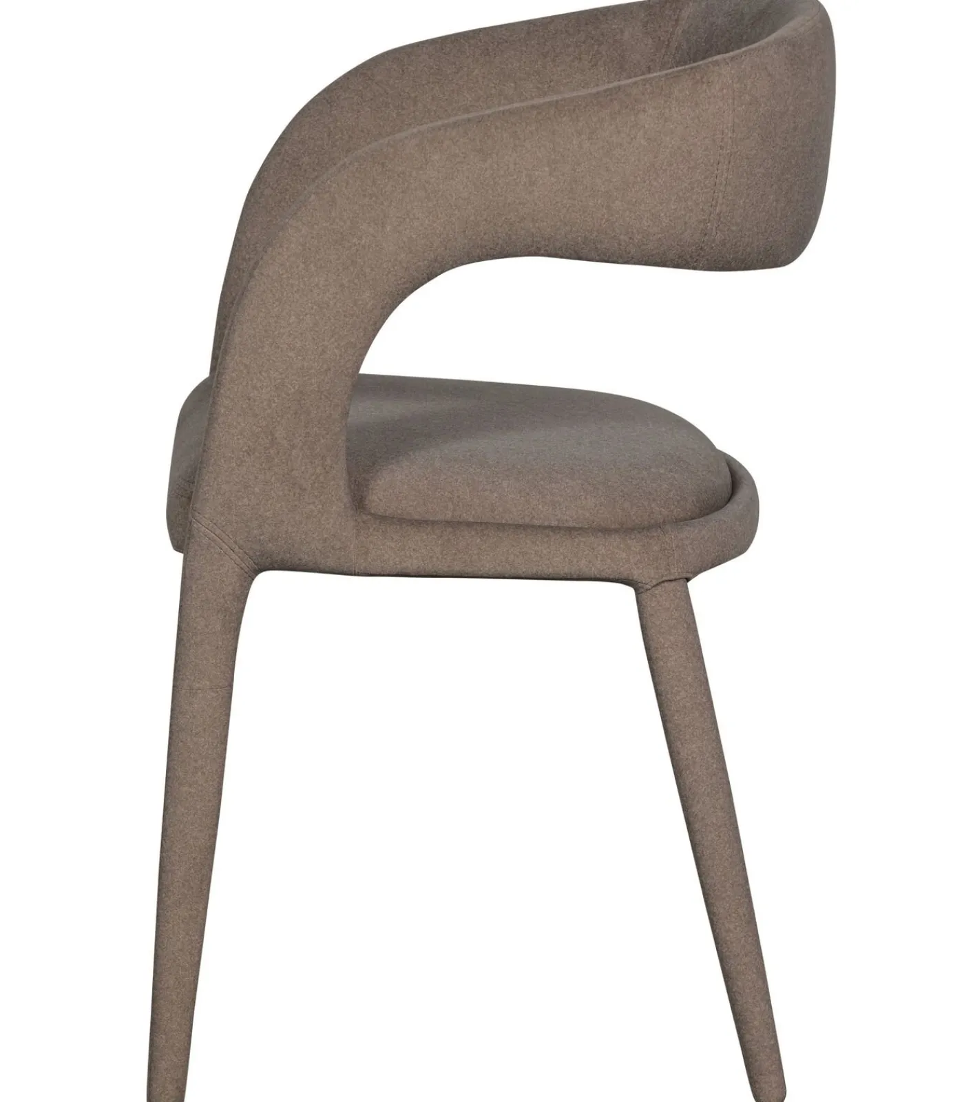Online Arms Eetkamerstoelen - Polyester - Bruin - Set van 6 Stoelen