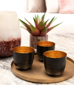 Atmooz Arras (set van 3) - Theelichthouder - Zwart