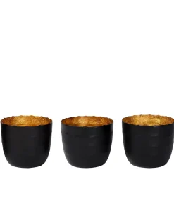 Atmooz Arras (set van 3) - Theelichthouder - Zwart
