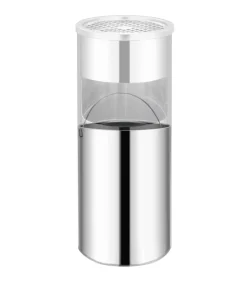 vidaXL Asbak/prullenbak Hotel 30 L roestvrij staal