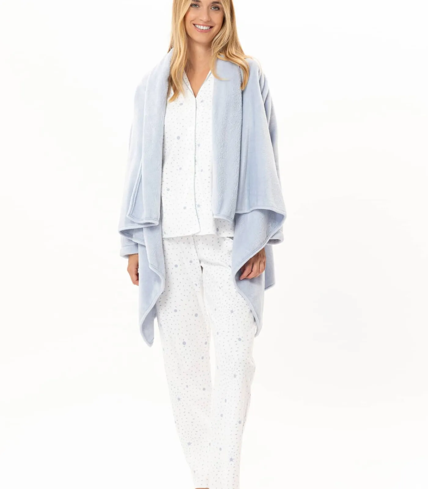 DAMES LE CHAT Asymmetrische jas van flanellen pluche ESSENTIEL 179