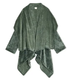 DAMES LE CHAT Asymmetrische jas van flanellen pluche ESSENTIEL 179