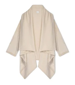 Sale Asymmetrische jas van flanellen pluche ESSENTIEL 179 DAMES Loungewear