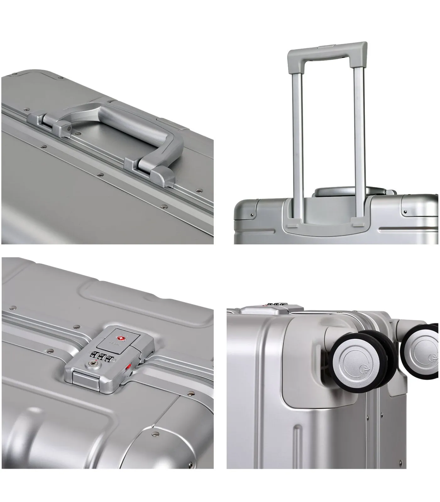 Eminent Gold Athens Middelgrote Aluminium Koffer 4 Wielen