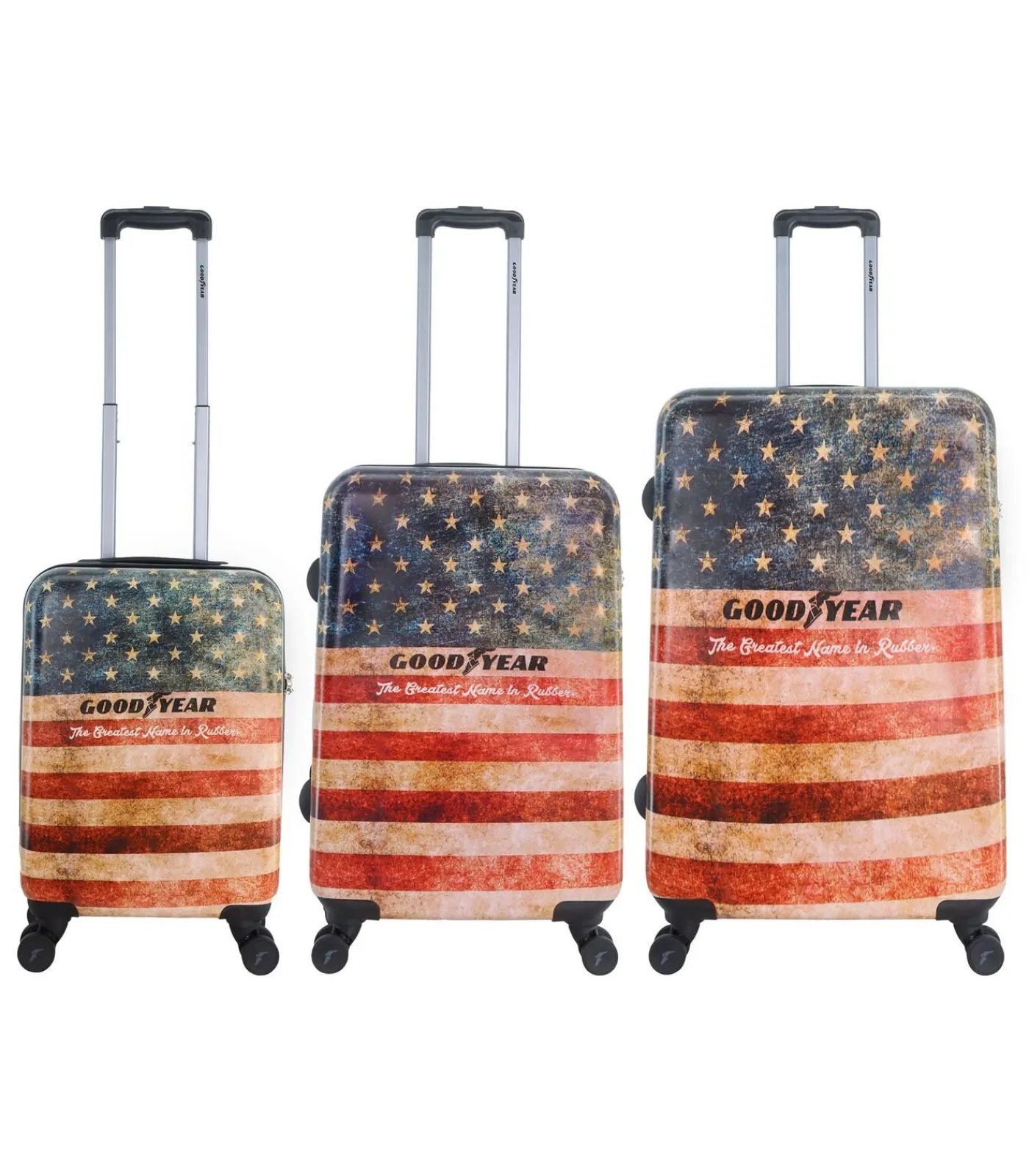 Best Authentic Reiskofferset cm (S/M/L) 8 wielen Trolleys