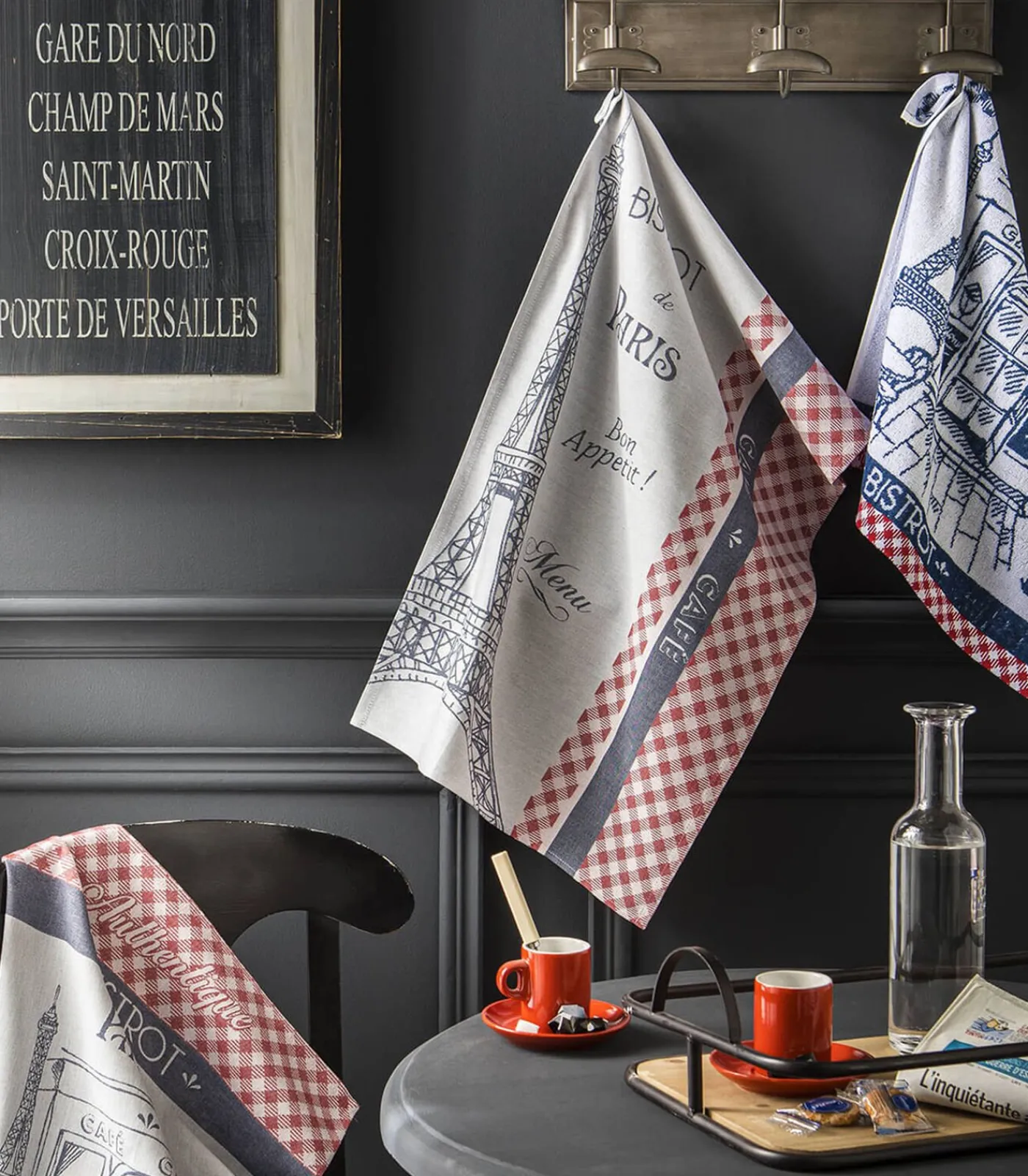 Authentique Bistrot - Tafellinnen Badstof keukenhanddoek Keuken- & Tafellinnen