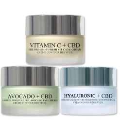 Best Avocado + CBD Oogcrème 30 ml + Vitamine C + CBD Oogcrème 30 ml + Hyaluronzuur + CBD Molecular Moisture Surge Oogcrème 20 ml Beauty Gift Sets