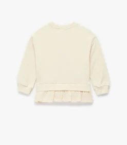 Kinderen Koton Baby sweatshirt van katoen met bloemenprint en ruches