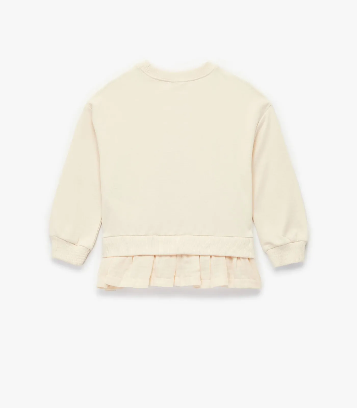 Kinderen Koton Baby sweatshirt van katoen met bloemenprint en ruches