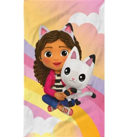 Outlet Bad- en strandhanddoek met print, 100% katoen GABBY'S POPPENHUIS RAINBOW Handdoeken