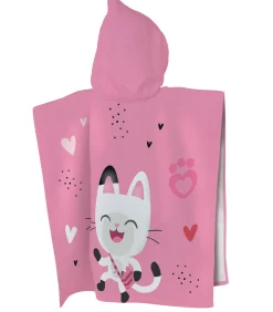 Kinderen Matt & Rose Badcape met print, 100% katoen, GABBY'S POPPENHUIS DUO