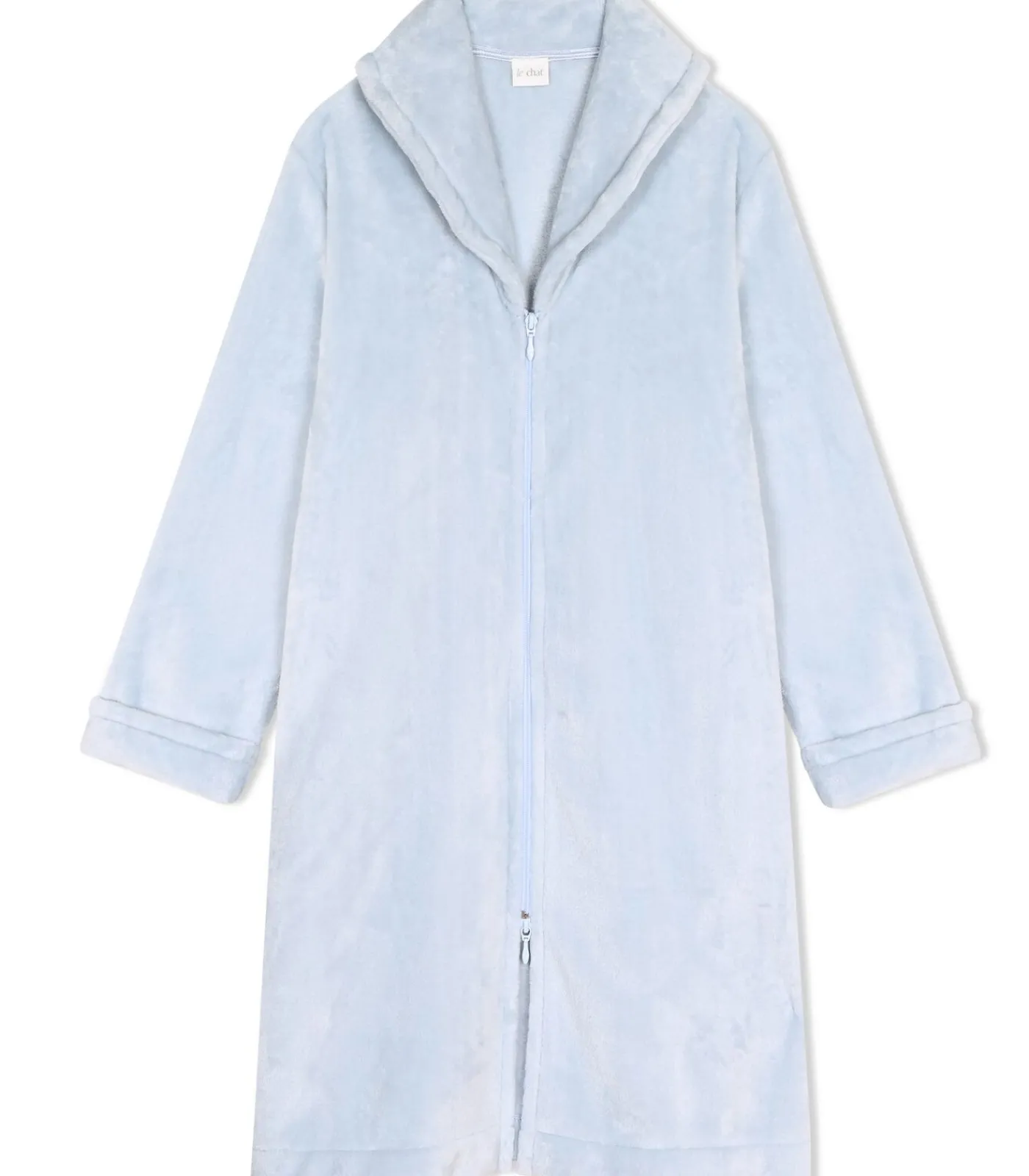 Sale Badjas met ritssluiting van flanellen pluche ESSENTIEL H56B DAMES Loungewear