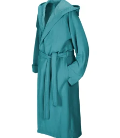 Badjas Reese, Artic Blauw - M - Unisex - Katoen/Polyester DAMES Badjassen