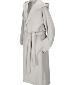 DAMES Mood!t Badjas Reese, Zilver - XXL - Unisex - Katoen/Polyester