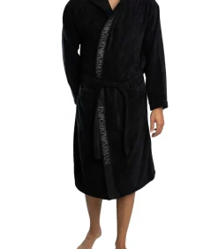 Sale Badjas Van Badstof Met Logo-Afwerking Heren Badjassen