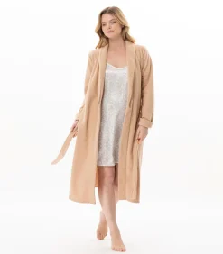 Online Badjas van micropolar LINETTE 160 DAMES Loungewear