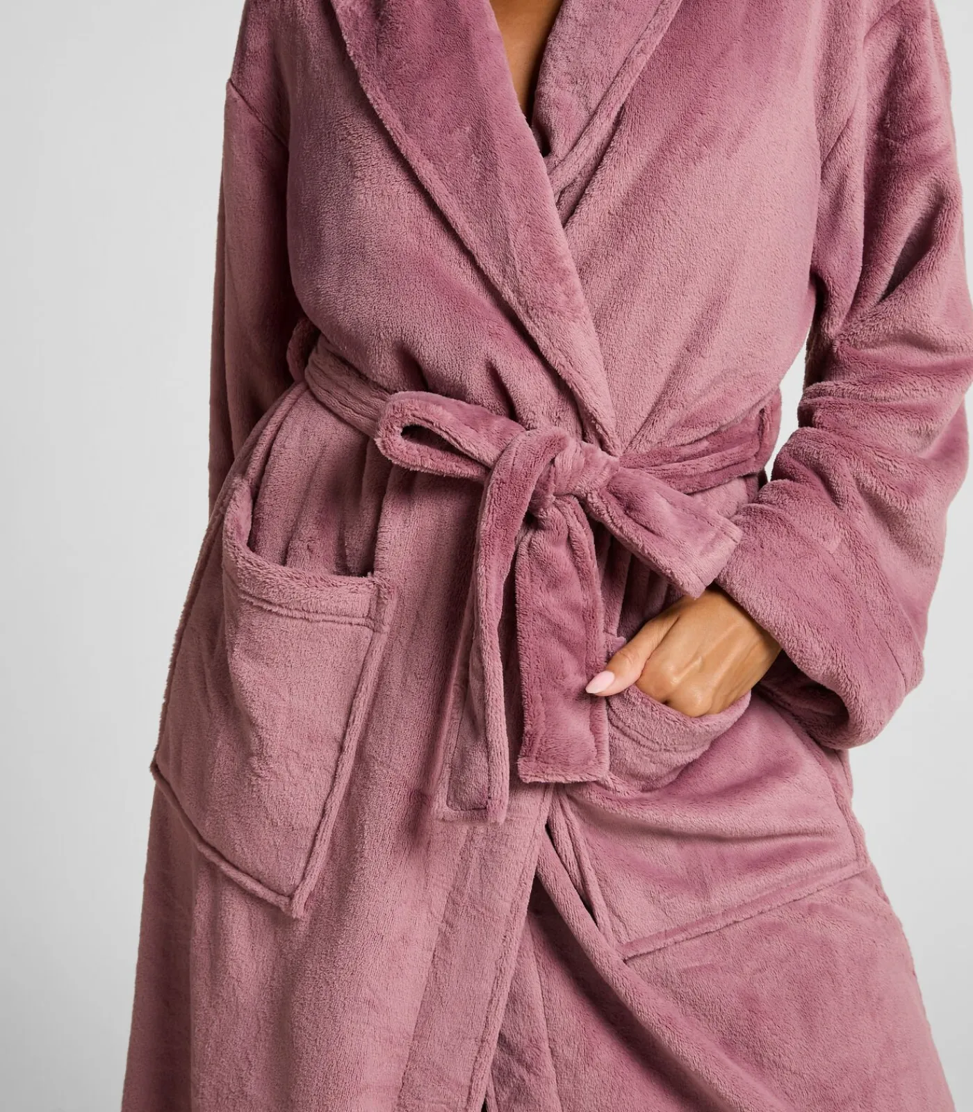 Hot Badjas van zachte fleece DAMES Nachtmode