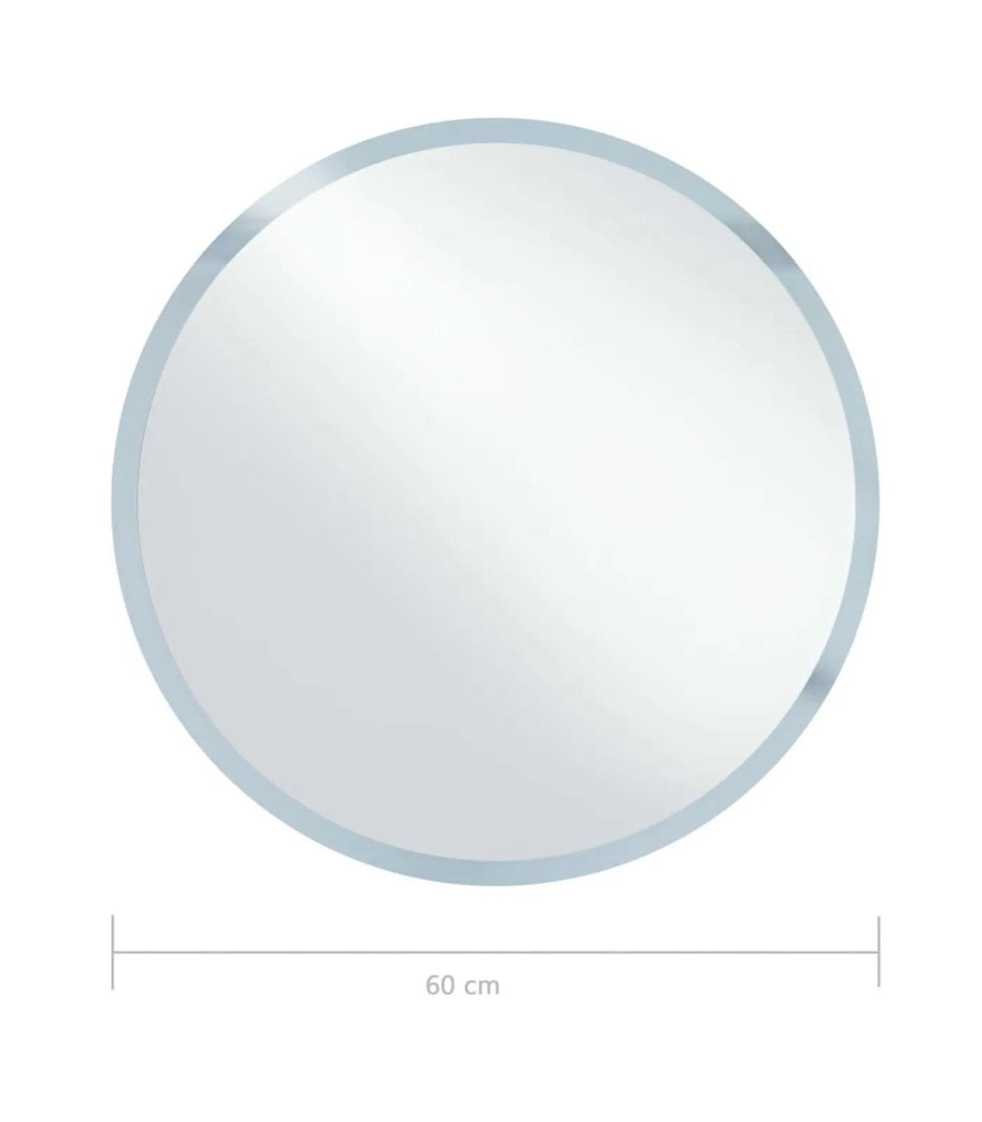 vidaXL Badkamerspiegel LED 60 cm