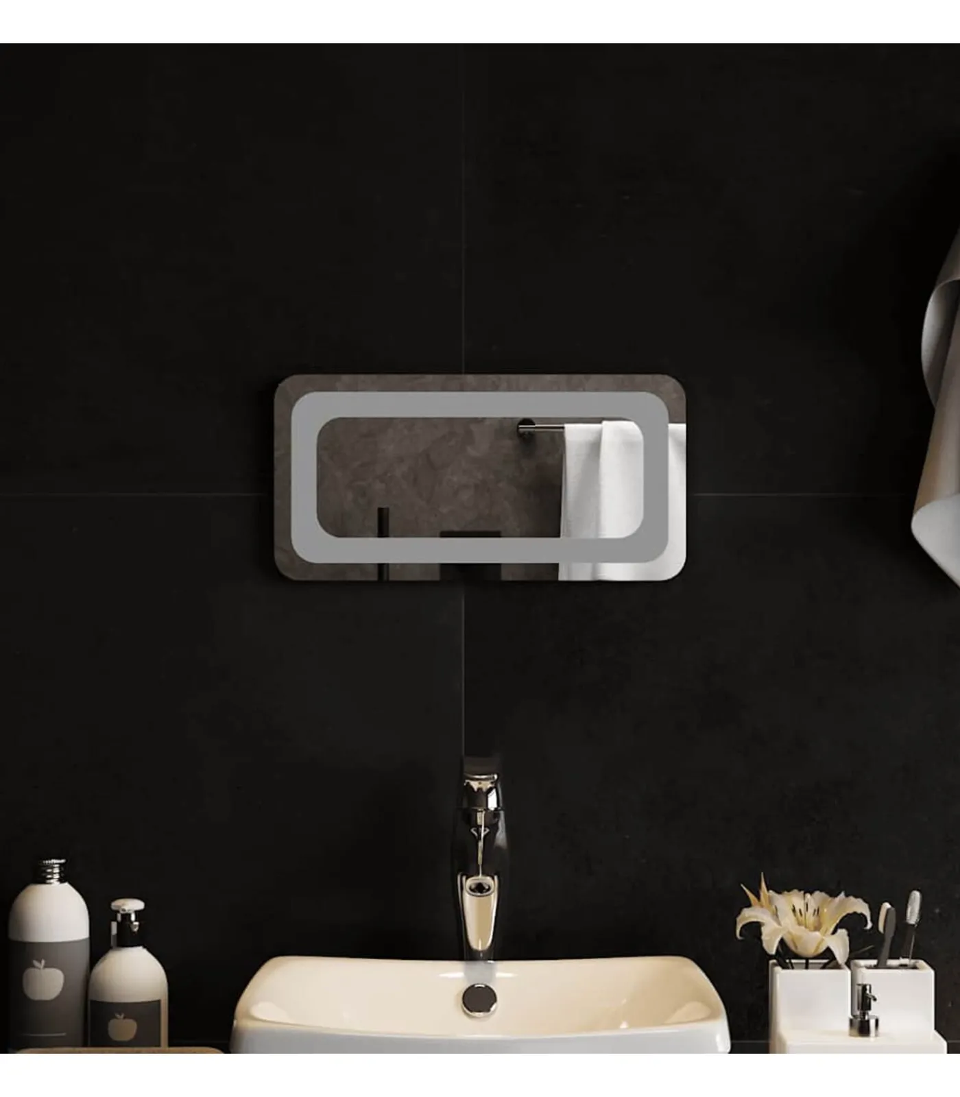 vidaXL Badkamerspiegel LED 40x20 cm