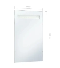 vidaXL Badkamerspiegel LED 60x100 cm