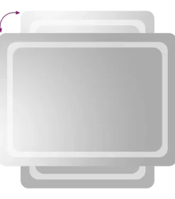 vidaXL Badkamerspiegel LED 60x80 cm