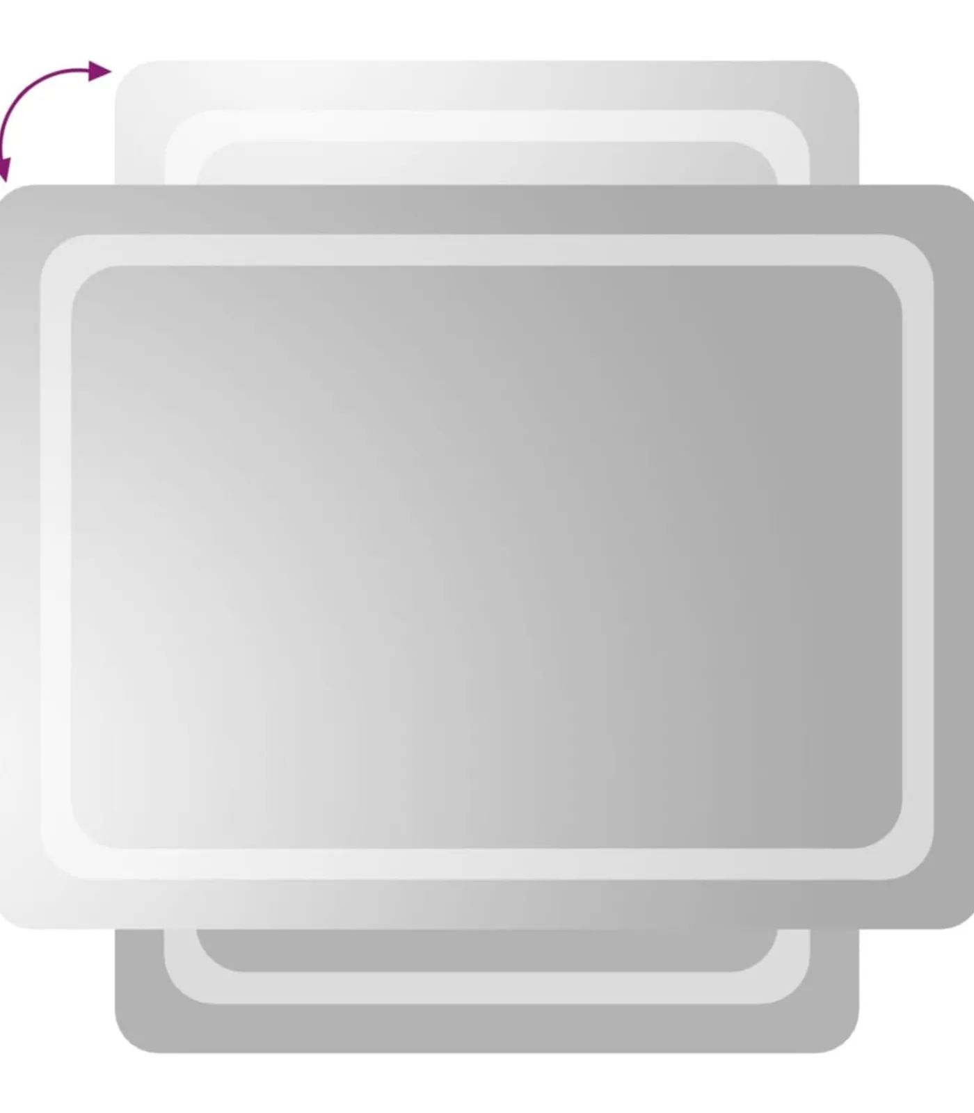 vidaXL Badkamerspiegel LED 60x80 cm