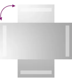 vidaXL Badkamerspiegel LED 20x40 cm