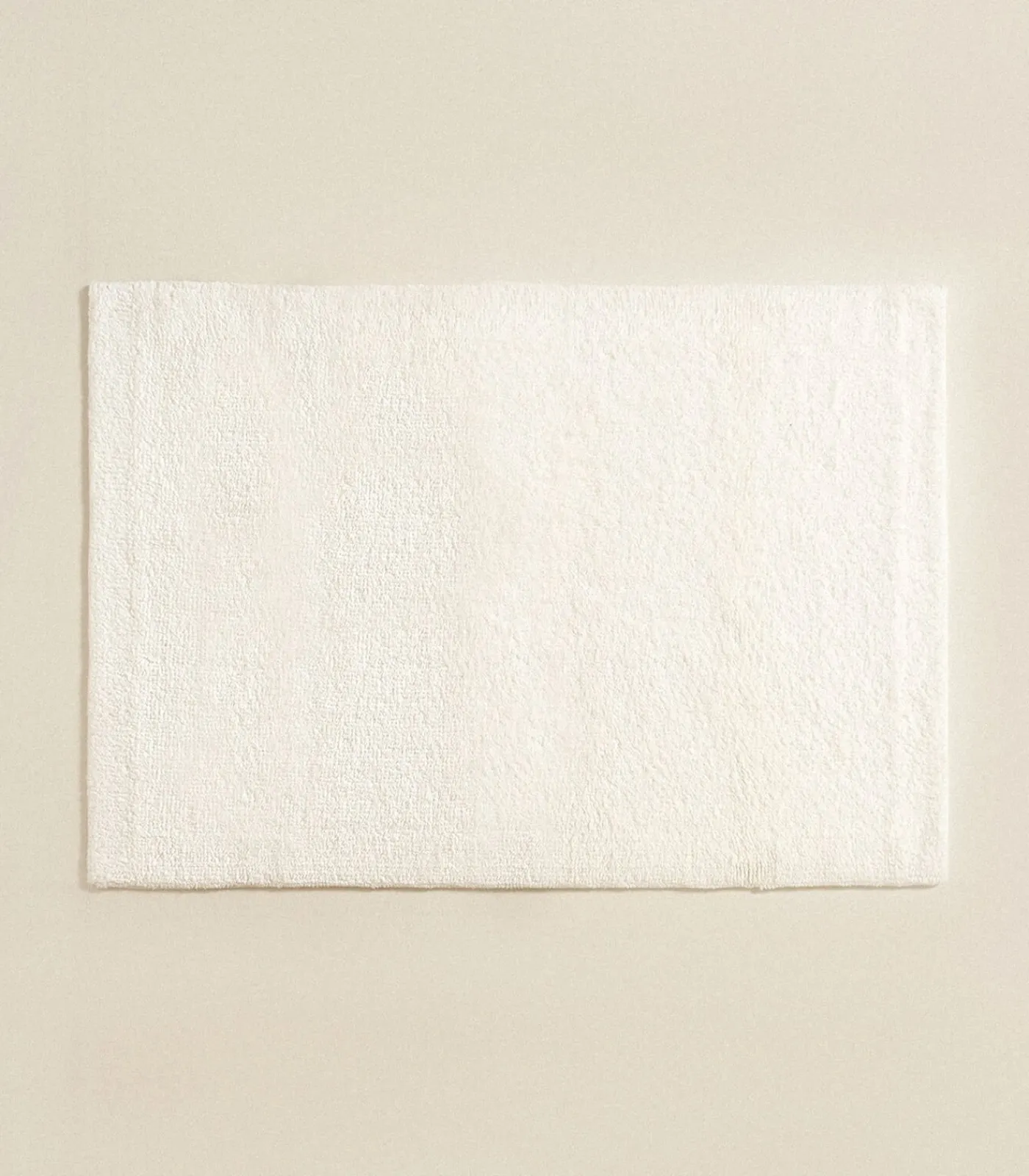 Badmat Bamboe Solid 60x100 cm Ecru Bad-& Douchematten