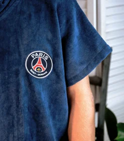 Heren PSG Badponcho voor kinderen van 100% katoen, LOGO