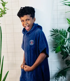 Online Badponcho voor kinderen van 100% katoen, LOGO Kinderen Ondergoed En Nachtmode