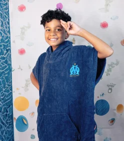 Badponcho voor kinderen van 100% katoen, LOGO Kinderen Ondergoed En Nachtmode