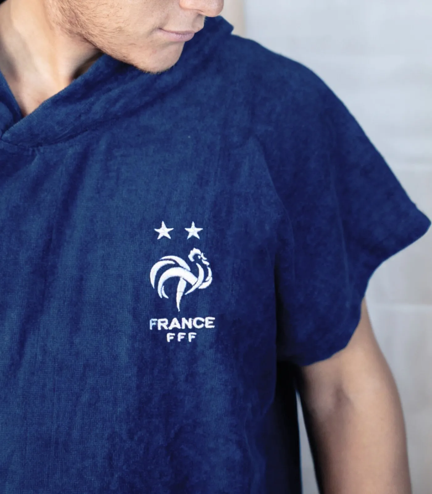 Heren FFF Badponcho voor kinderen van 100% katoen, LOGO