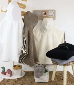 New Badstof poncho met capuchon 480gr MANI Kinderen Ondergoed & Nachtmode