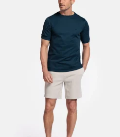 Outlet Basic T-shirt - Donkerblauw Heren T-Shirts & Polo's