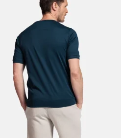Outlet Basic T-shirt - Donkerblauw Heren T-Shirts & Polo's