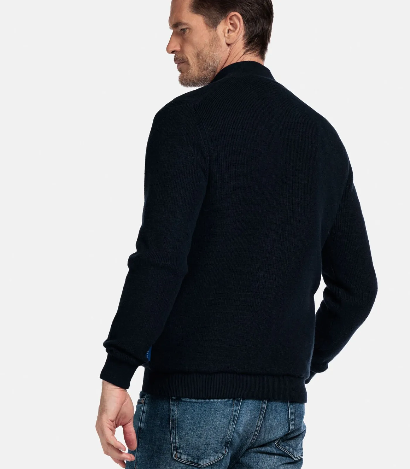 Heren Baileys Fijngebreid Vest – Navy