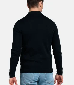 Heren Baileys Gebreid Vest met Rits – Navy