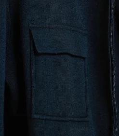 Heren Baileys Gebreid Vest met Rits – Navy