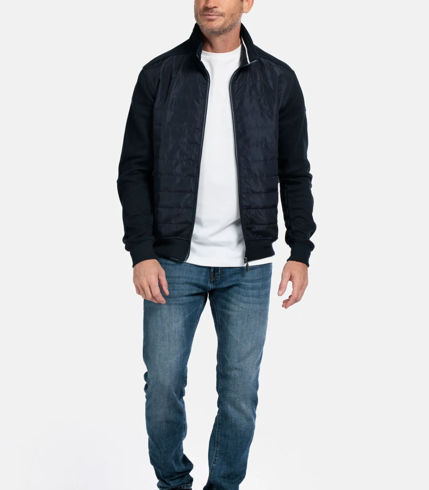 Heren Baileys Gewatteerd Vest – Blauw