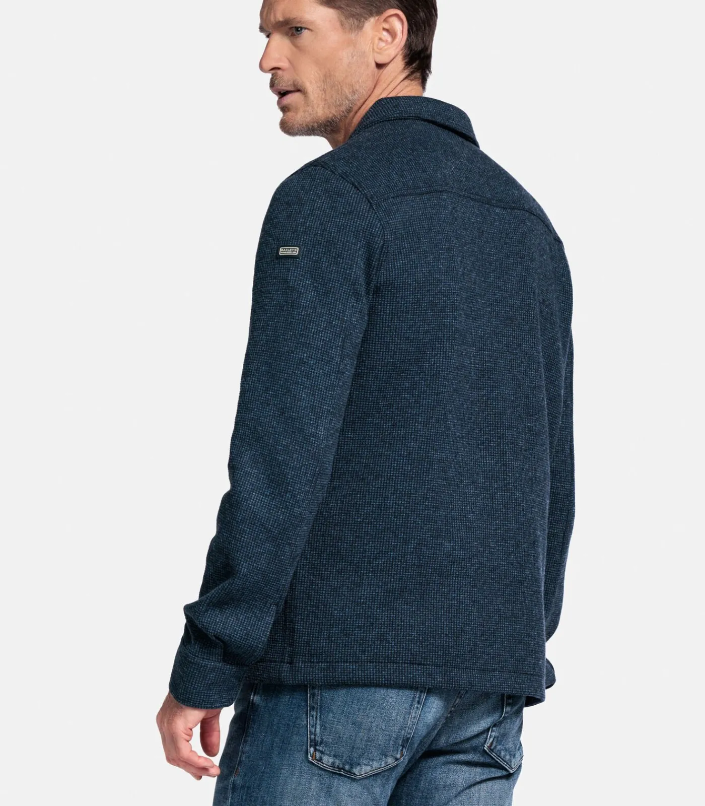 Heren Baileys katoenmix vest - navy