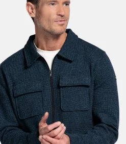 Heren Baileys katoenmix vest - navy