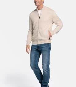 Heren Baileys Lamswollen vest - Off-white