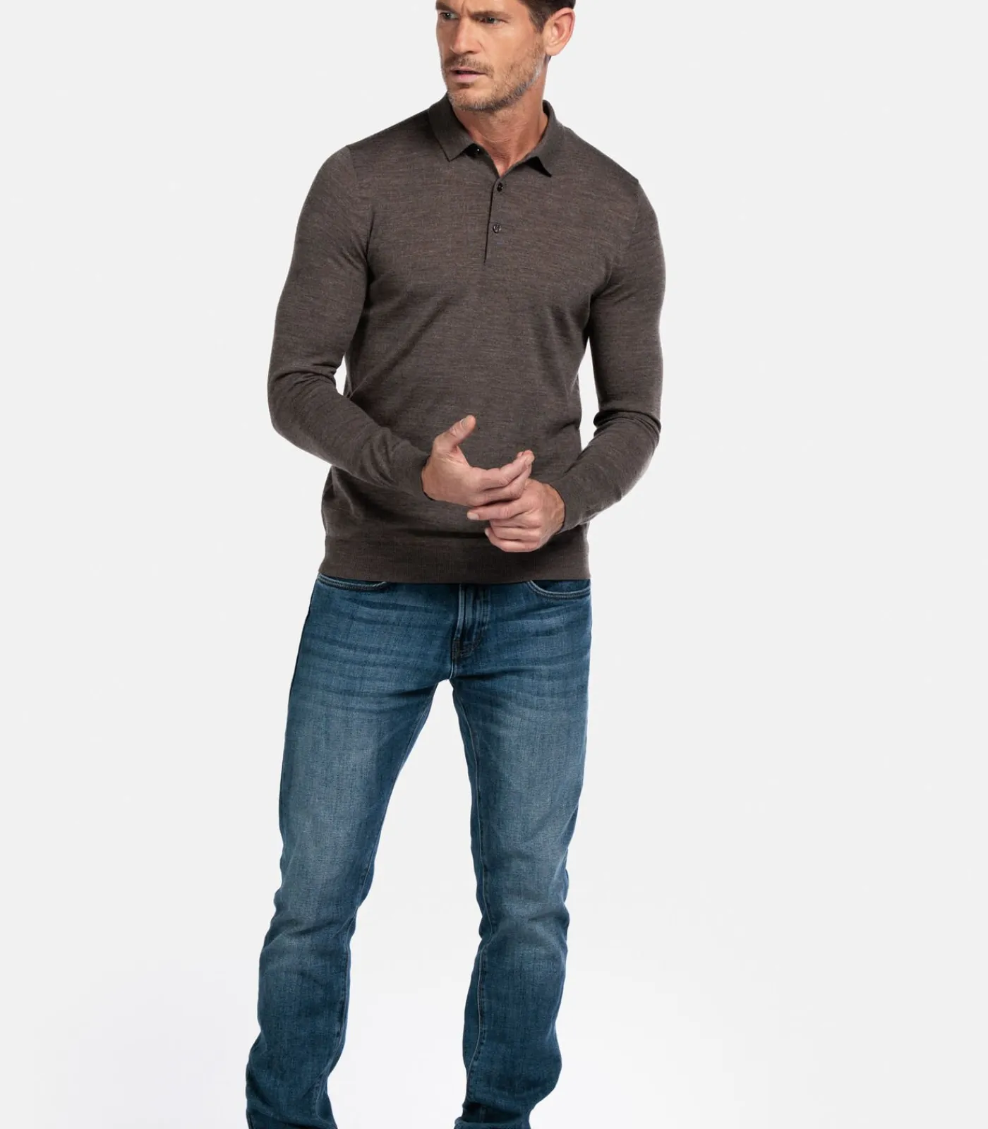 Heren Baileys Pullover - Donker Taupe