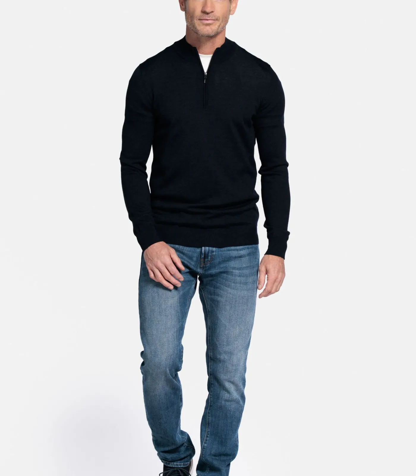 Heren Baileys pullover - Navy