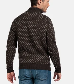 Heren Baileys Pullover met print - Bruin