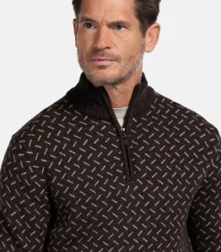 Heren Baileys Pullover met print - Bruin