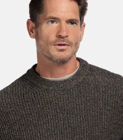 Clearance Pullover met structuur - Heren Truien & Cardigans