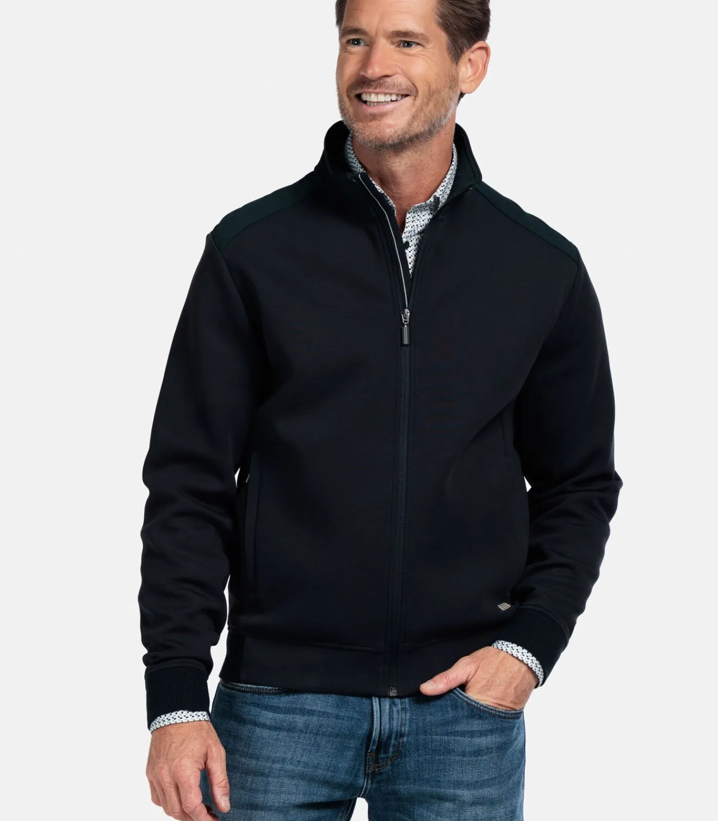 New Sportief Vest - Navy Heren Truien & Cardigans