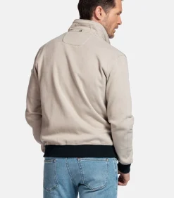 Heren Baileys Sweatvest met Rits – Beige